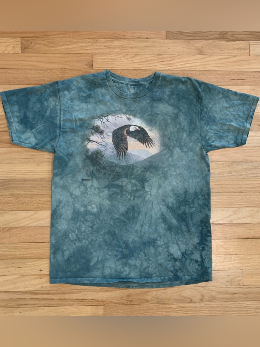 The Mountain Bald Eagle Tie Dye T Shirt Mens XL
